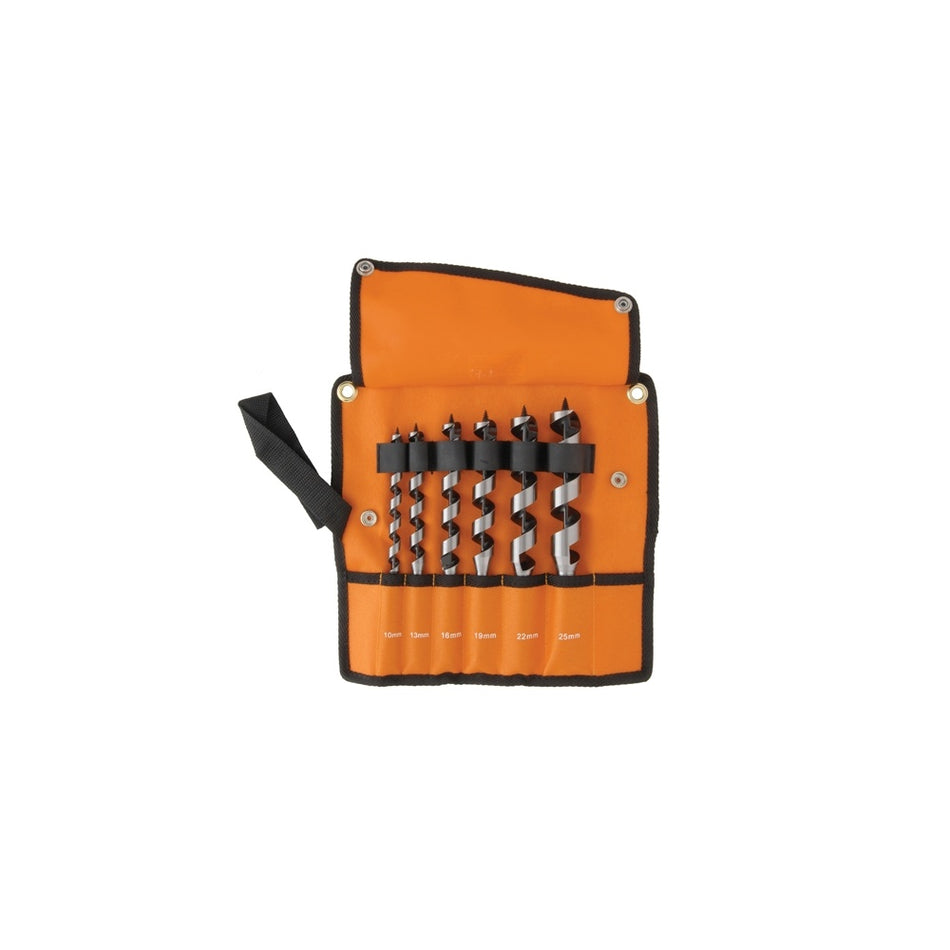 Bahco 9526 Combination Wood Auger Bit Set of 6: 10,13,16,19,22 & 25mm