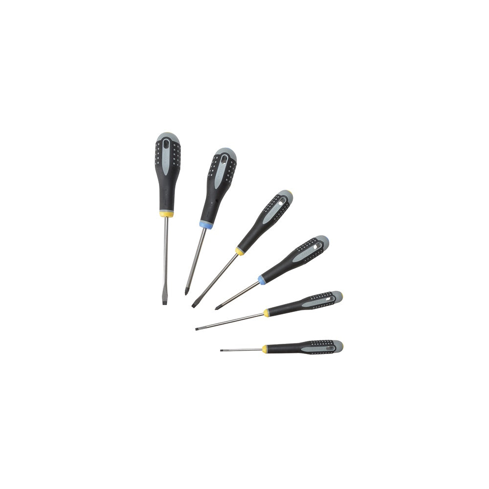 Bahco BE-9882 ERGO? Screwdriver Set 6 Piece SL/PZ
