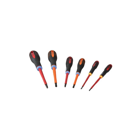 Bahco Mixed Insulated ERGO? Screwdriver Set 6 Piece SL/PH/PZ