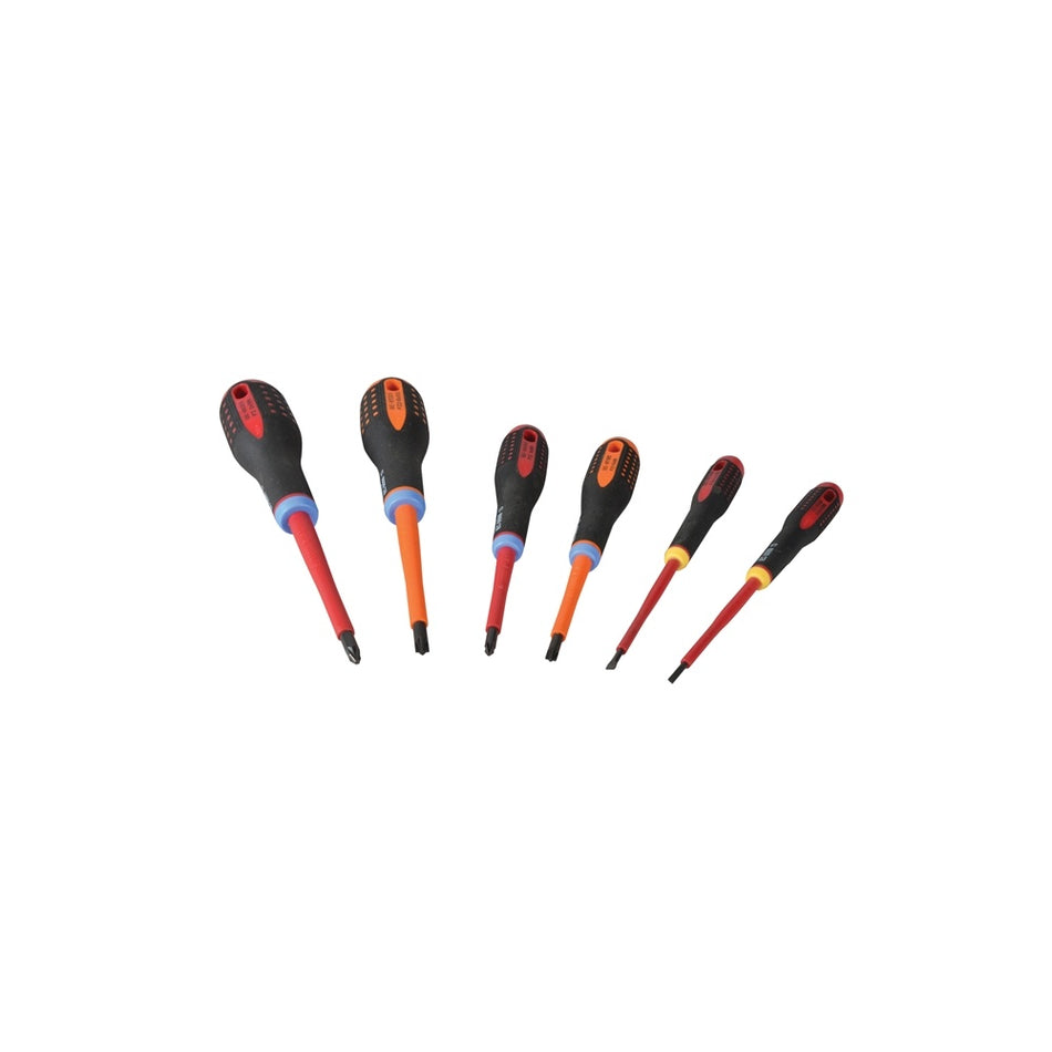 Bahco Mixed Insulated ERGO? Screwdriver Set 6 Piece SL/PH/PZ