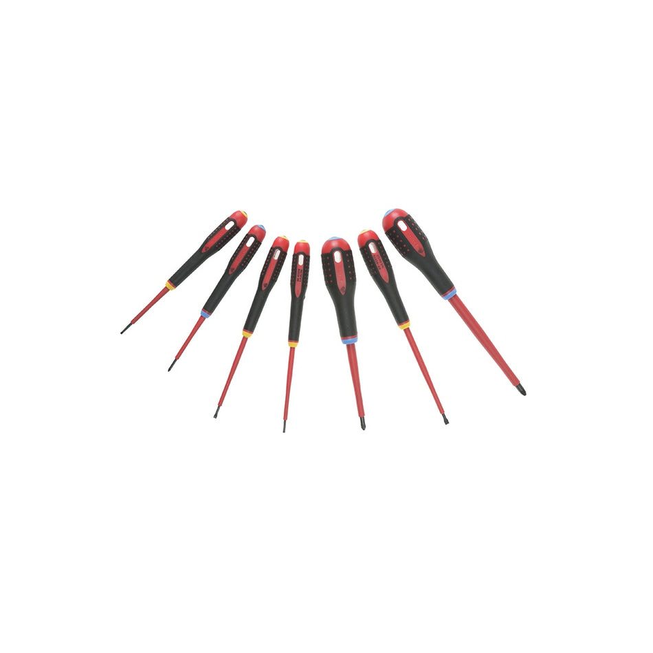 Bahco BE-9888S VDE ERGO? Screwdriver Set 7 Piece SL/PZ