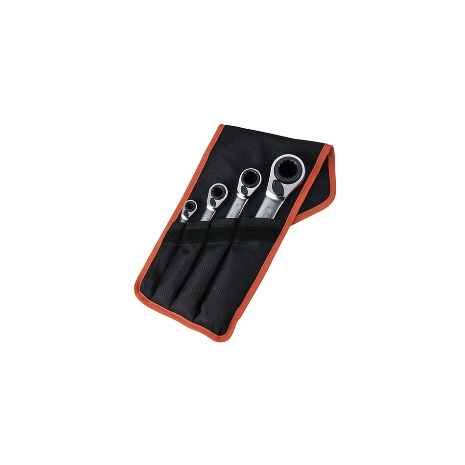 Bahco Reversible Ratchet Spanners Set 4 Piece 8-27mm