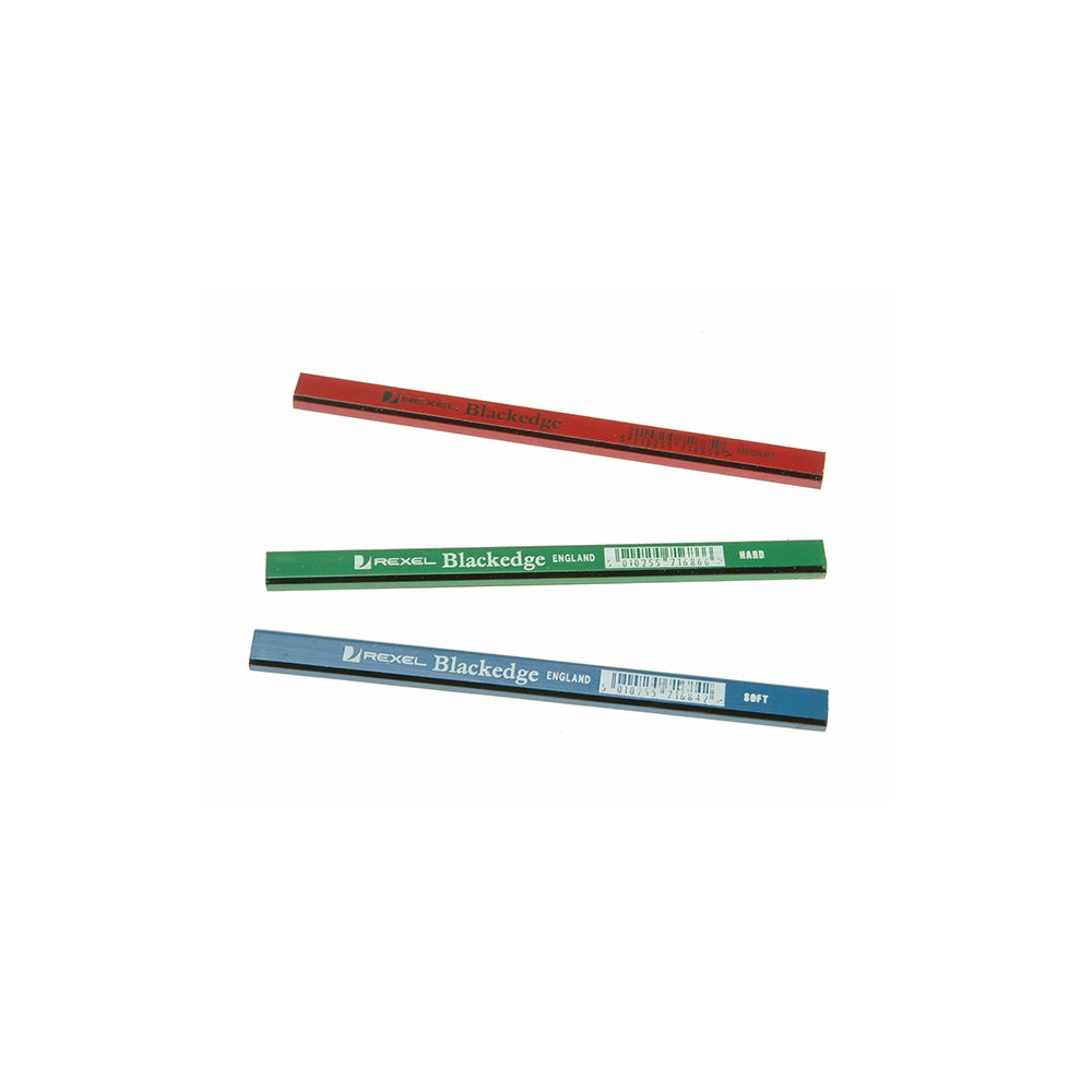 Blackedge Carpenters Pencils - Assorted Card of 12