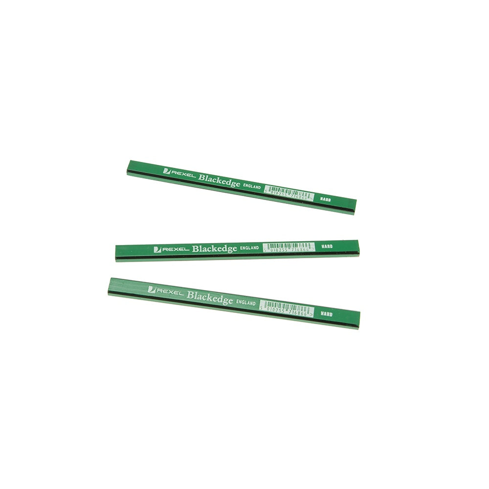 Blackedge Carpenters Pencils - Green / Hard Card of 12
