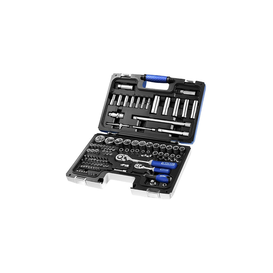 Britool Socket & Accessory Set of 98 Metric 1/4 & 1/2in Drive