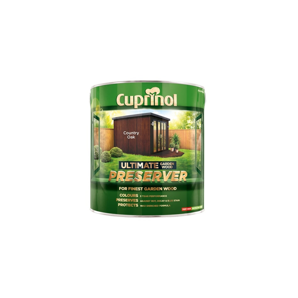 Cuprinol Ultimate Garden Wood Preserver Country Oak 4 Litre