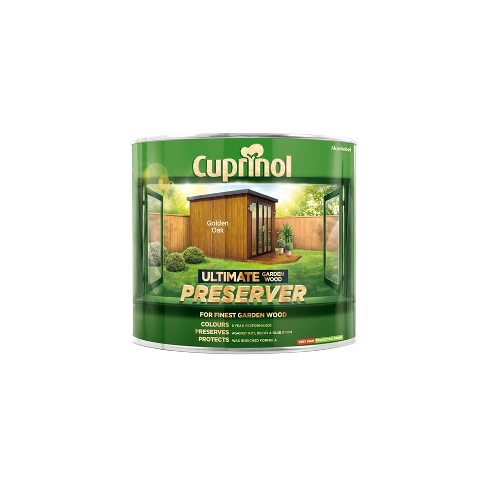 Cuprinol Ultimate Garden Wood Preserver Golden Oak 1 Litre