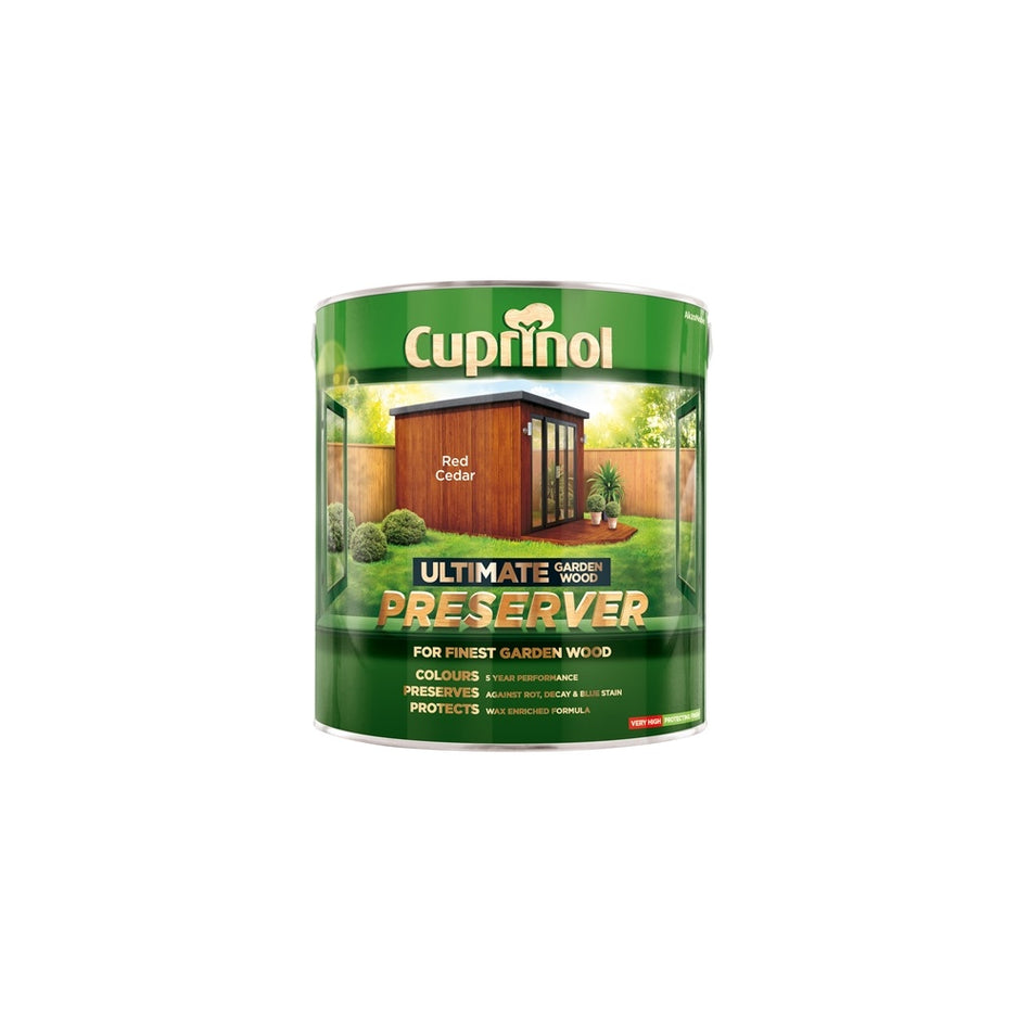Cuprinol Ultimate Garden Wood Preserver Red Cedar 4 Litre