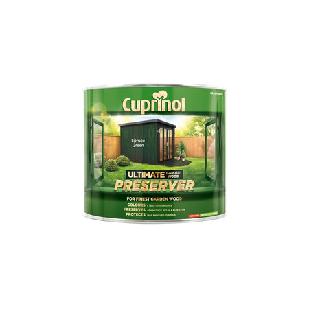 Cuprinol Ultimate Garden Wood Preserver Spruce Green 1 Litre