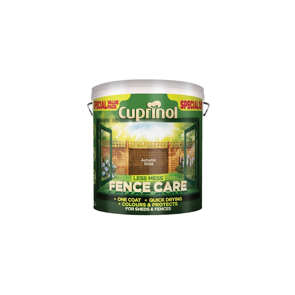 Cuprinol Less Mess Fence Care Autumn Gold 6 Litre
