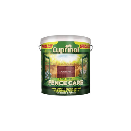 Cuprinol Less Mess Fence Care Autumn Red 6 Litre