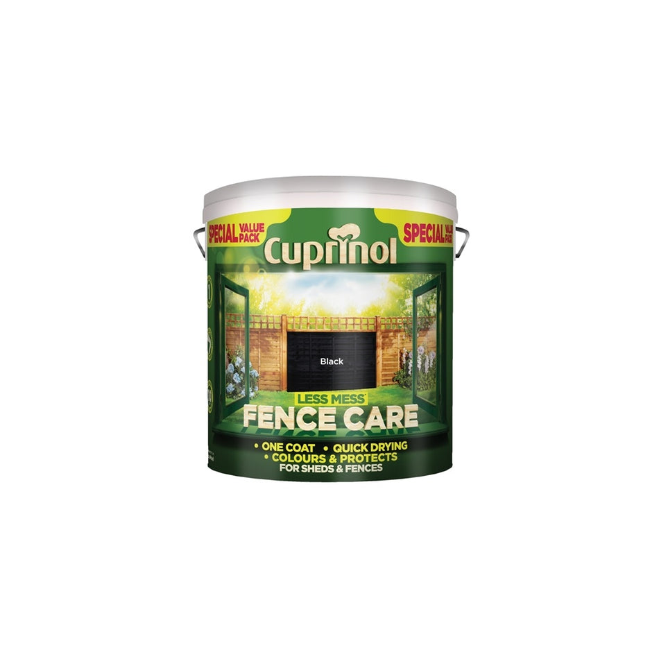 Cuprinol Less Mess Fence Care Black 6 Litre
