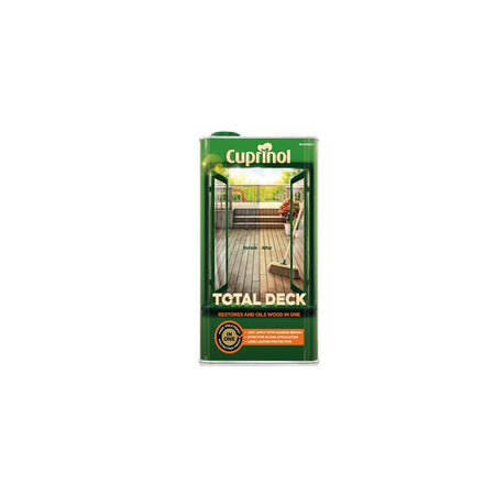 Cuprinol Total Deck Restore & Oil Wood Clear 5 Litre