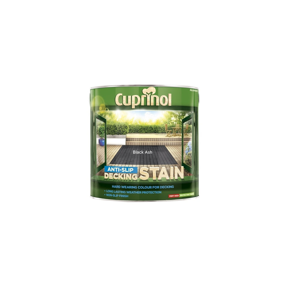 Cuprinol Anti Slip Decking Stain Black Ash 2.5 Litre