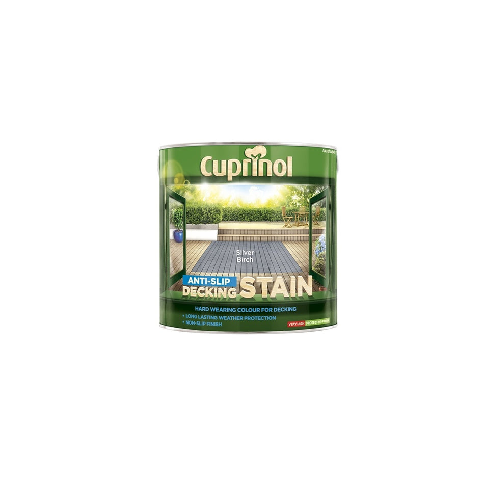 Cuprinol Anti Slip Decking Stain Silver Birch 2.5 Litre