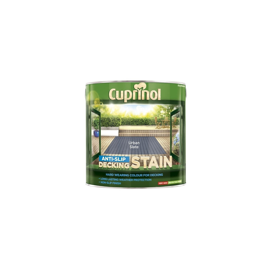 Cuprinol Anti Slip Decking Stain Urban Slate 2.5 Litre
