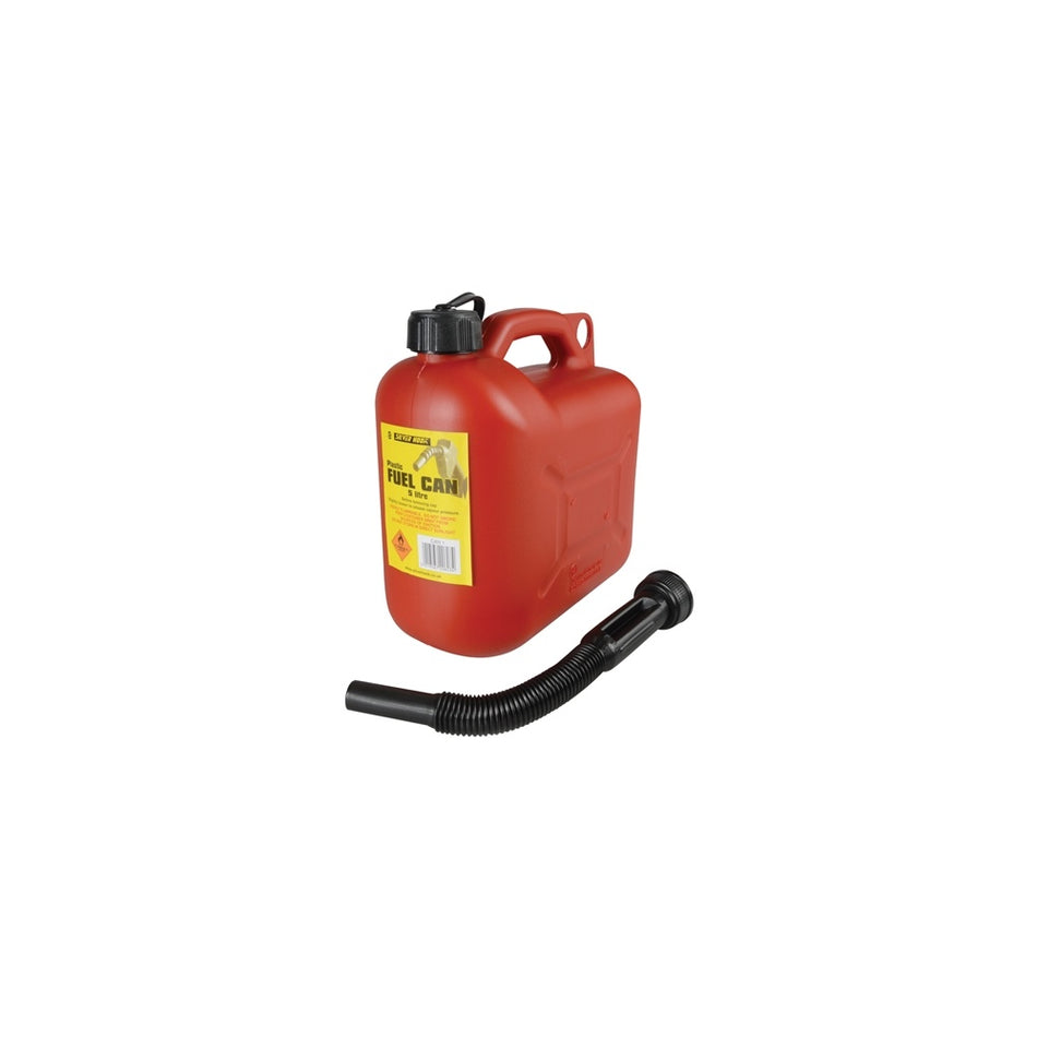 Silverhook Leaded Petrol Can & Spout Red 5 Litre