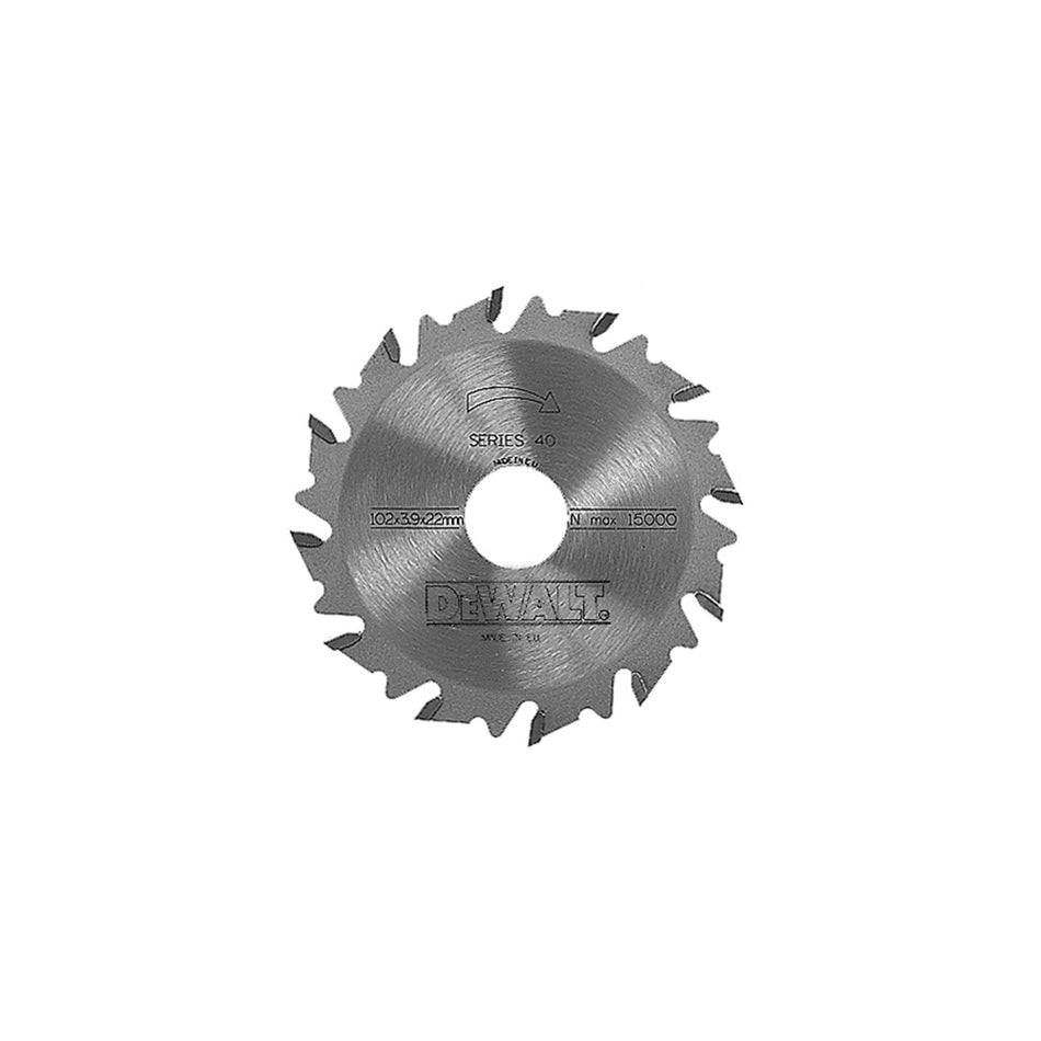 DEWALT DT1306 Extreme Biscuit Jointer Blade 102 x 22 x 12 Tooth