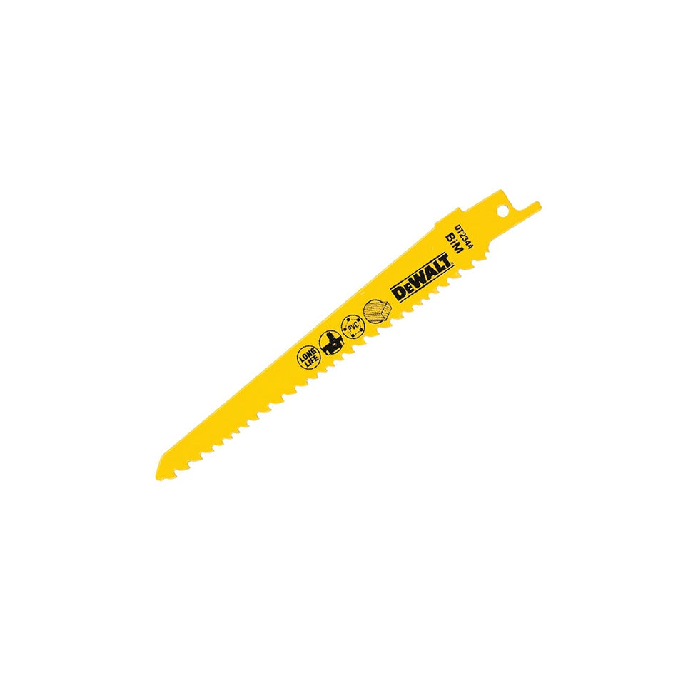 DEWALT Sabre Blade Cobolt Steel Cordless Fine Fast Cuts 152mm Pack of 5