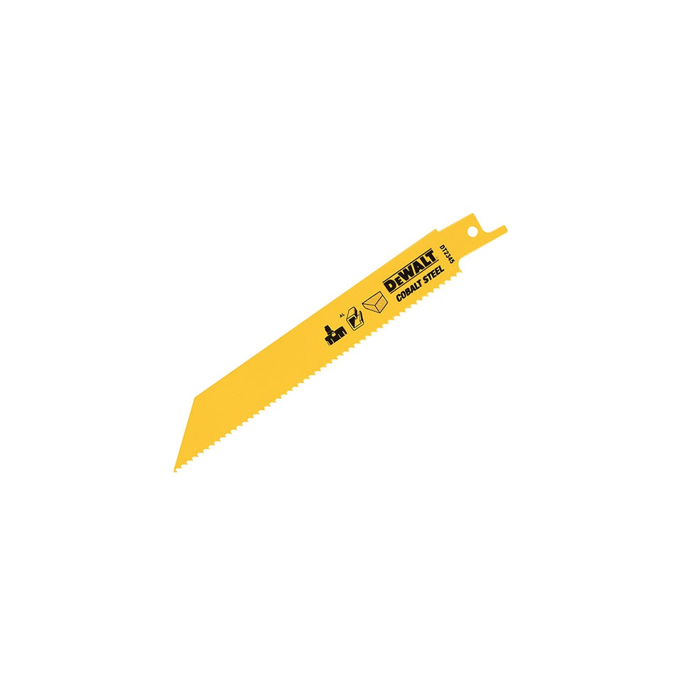 DEWALT Sabre Blade Cobalt Steel Cordless General Purpose 152mm Pack of 5