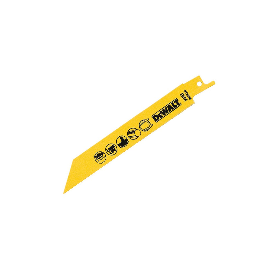 DEWALT Sabre Blade Cobalt Steel Cordless Metals 3mm Max 152mm Pack of 5