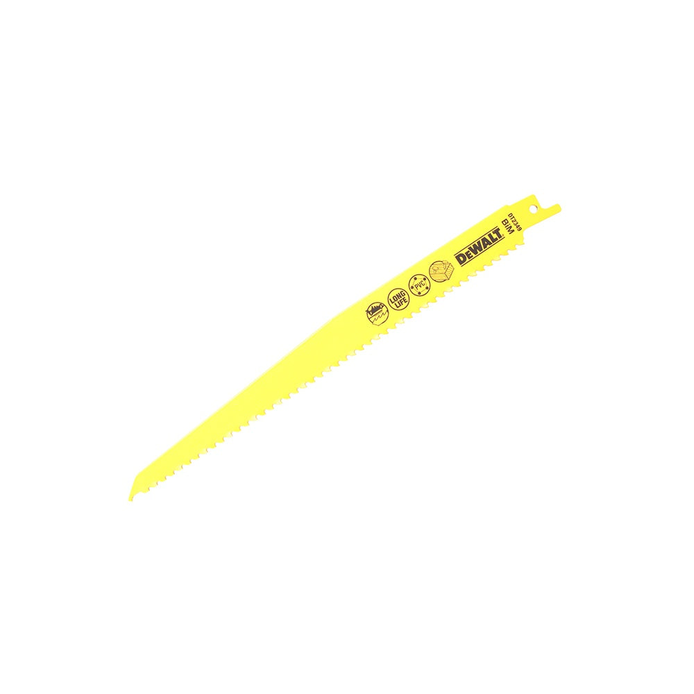 DEWALT Sabre Blade Fast Cuts Wood with Nails Plastics 228mm Pack of 5