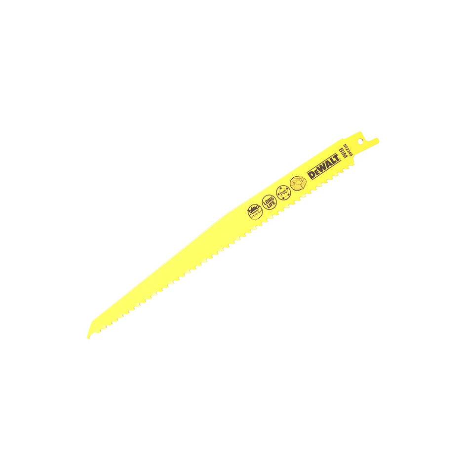 DEWALT Sabre Blade Fast Cuts Wood with Nails Plastics 228mm Pack of 5