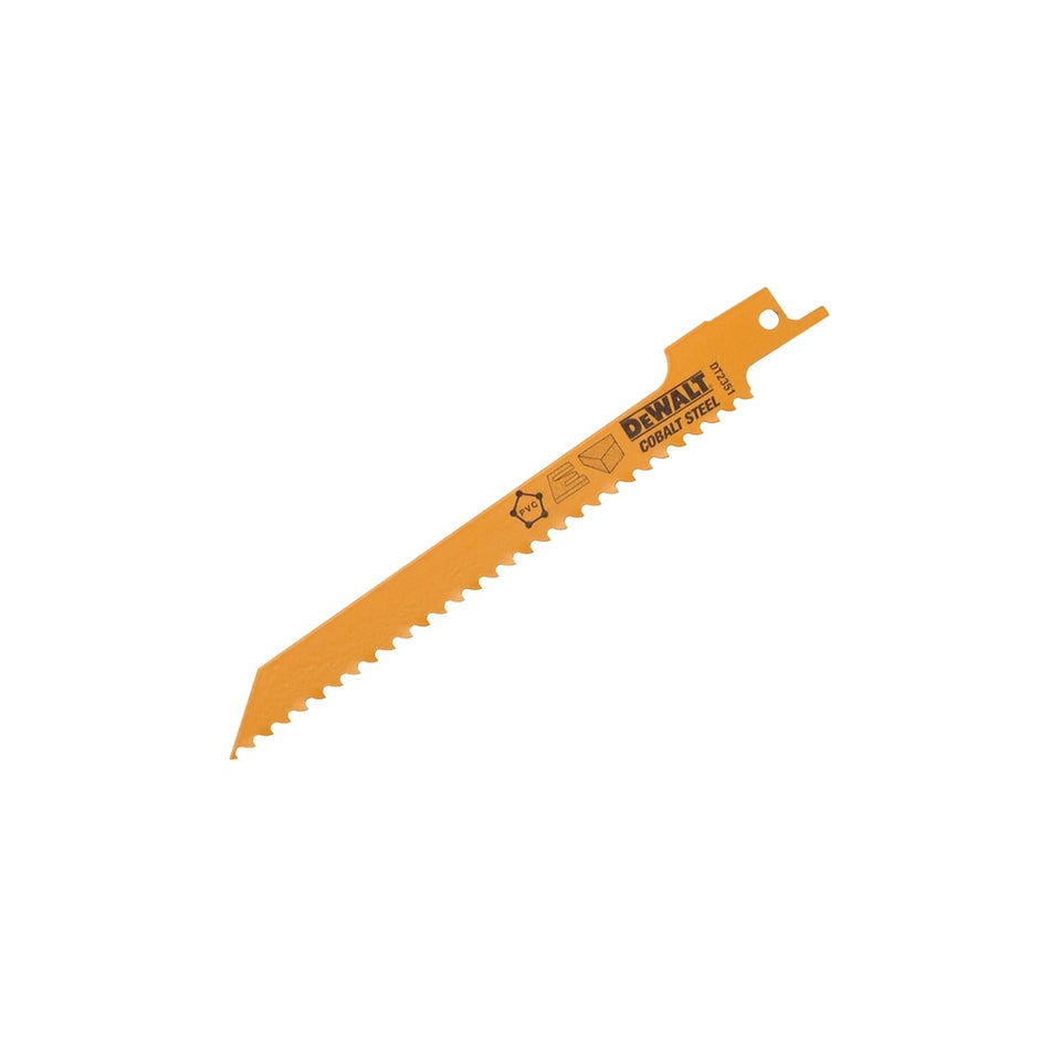 DEWALT Sabre Blade Fine Fast Cuts & Curve Cutting in Wood 152mm Pack of 5