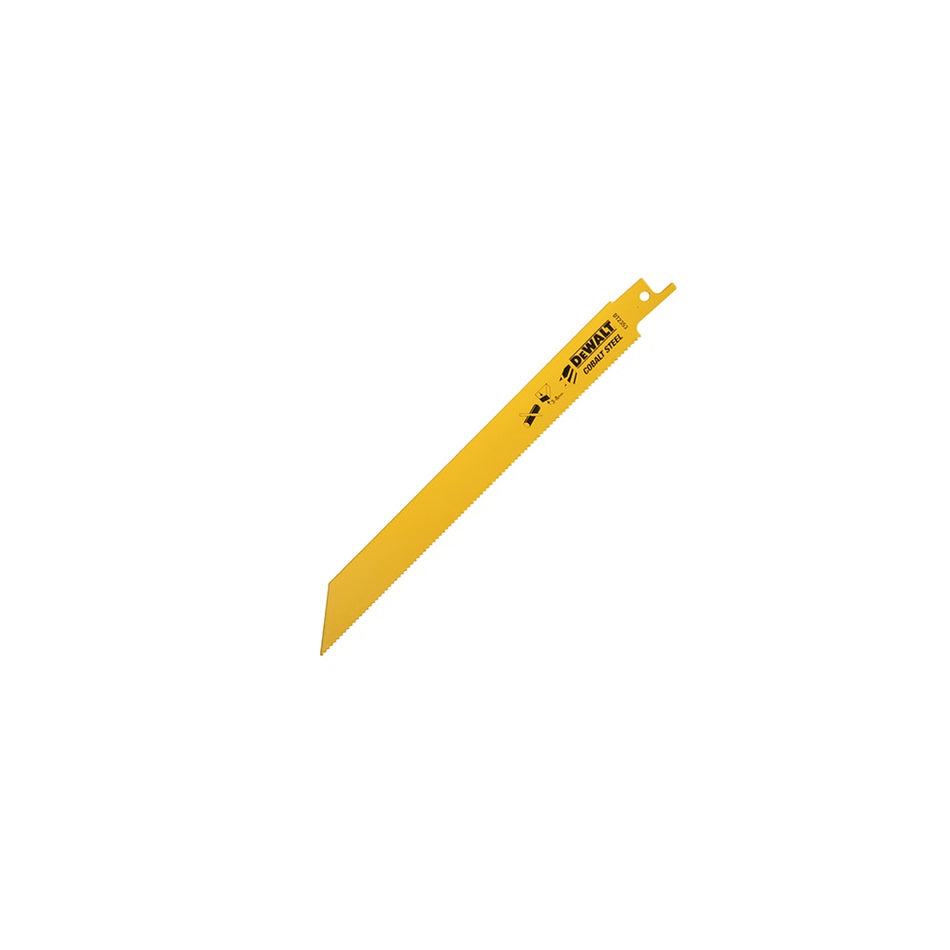 DEWALT Sabre Blade Bi Metal Fast Cuts Metals, Sheet Metals 203mm Pack of 5