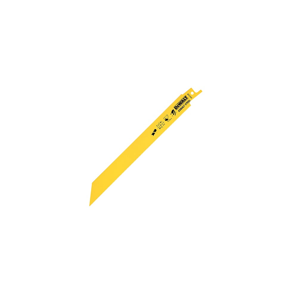 DEWALT Sabre Blade Bi Metal for Metal Pipes & Profiles 203mm Pack of 5