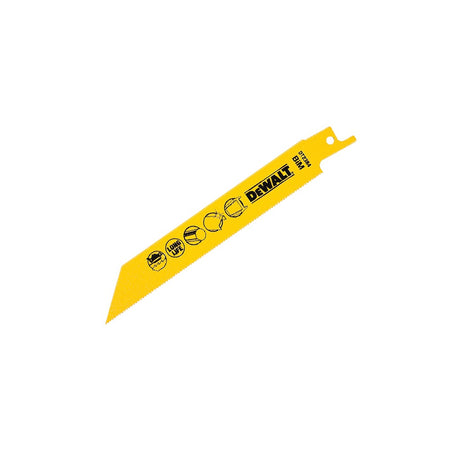 DEWALT Sabre Blade Bi Metal for Metal Pipes & Profiles Max 3mm 152mm Pack of 5