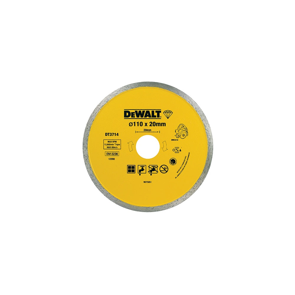 DEWALT Diamond Tile Blade 110mm x 20mm