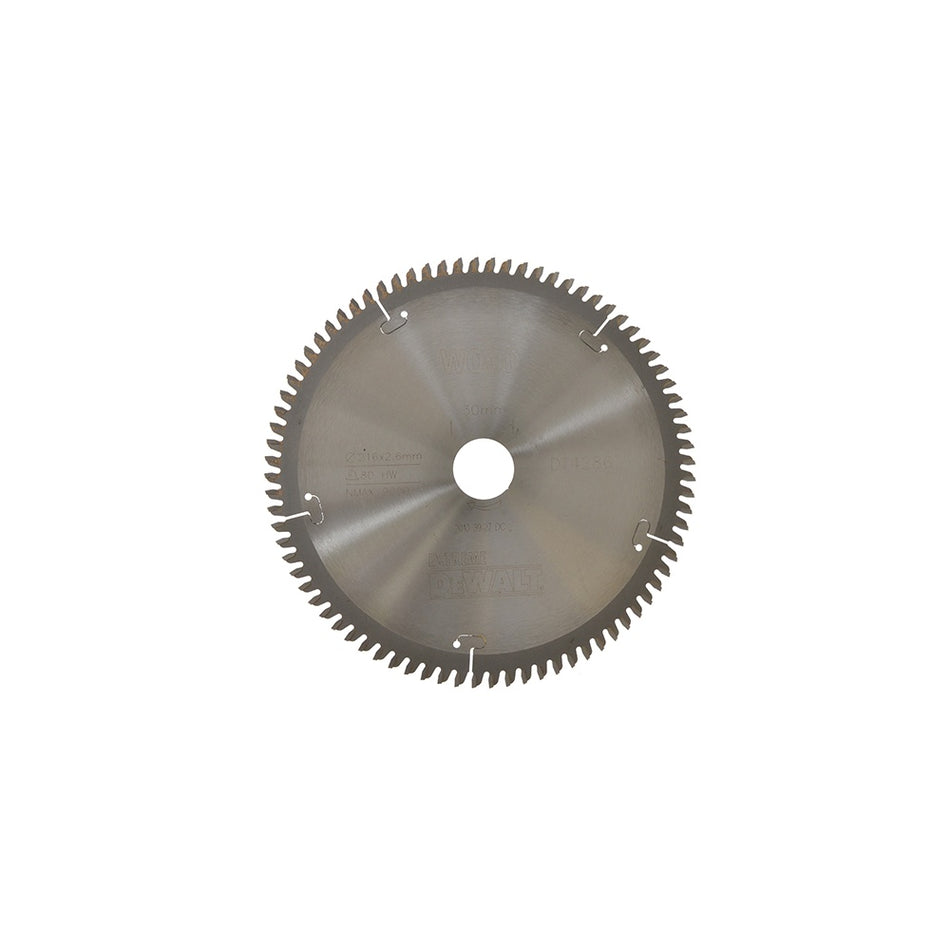 DEWALT Circular Saw Blade 216 x 30mm x 80T Series 40 Extra Fine Finish