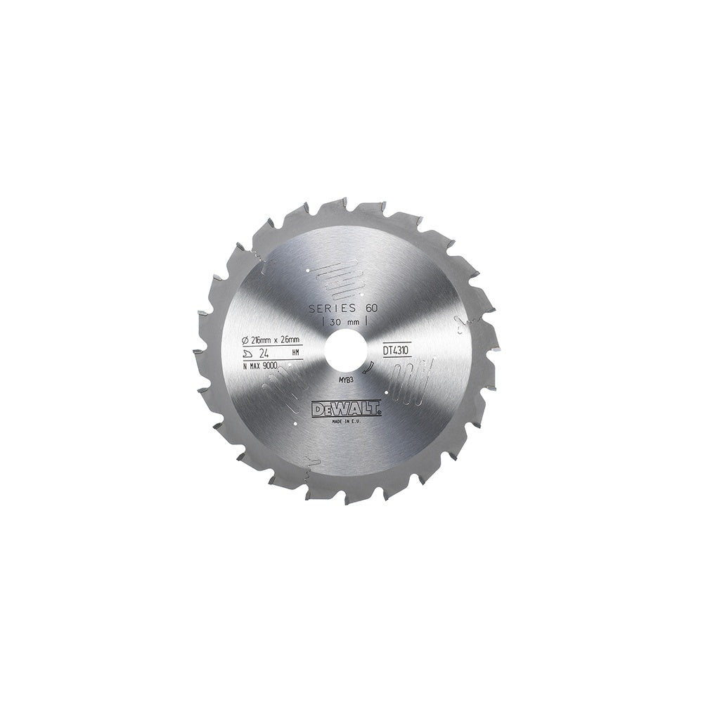 DEWALT Circular Saw Blade 216 x 30mm x 24T Series 60 Fast Rip