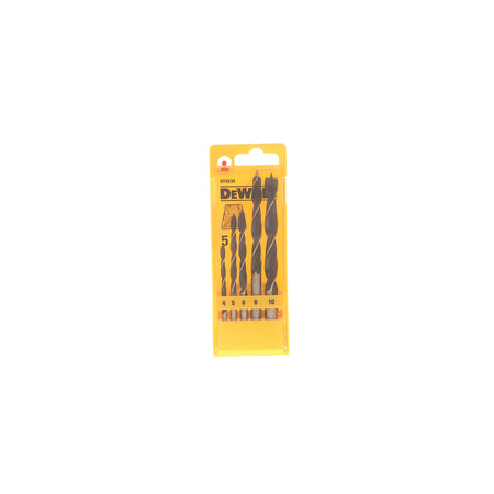 DEWALT Brad Point Drill Bit Set of 5 - 4, 5, 6, 8 & 10mm