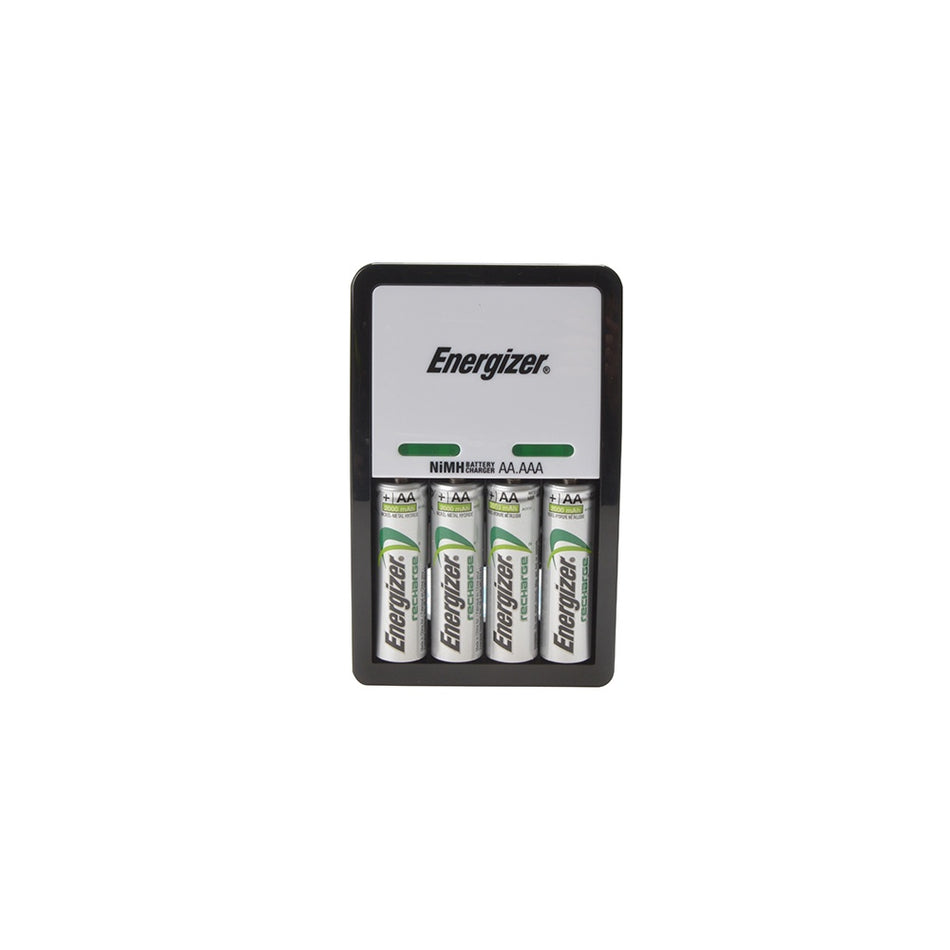 Energizer Compact Charger + 4 x AA 1300 mAh Batteries