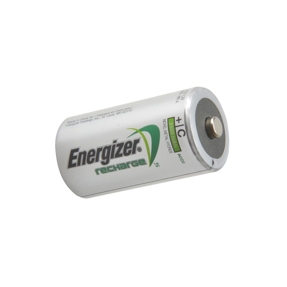 Energizer C Cell Rechargeable Power Plus Batteries RC2500 mAh Pack of 2