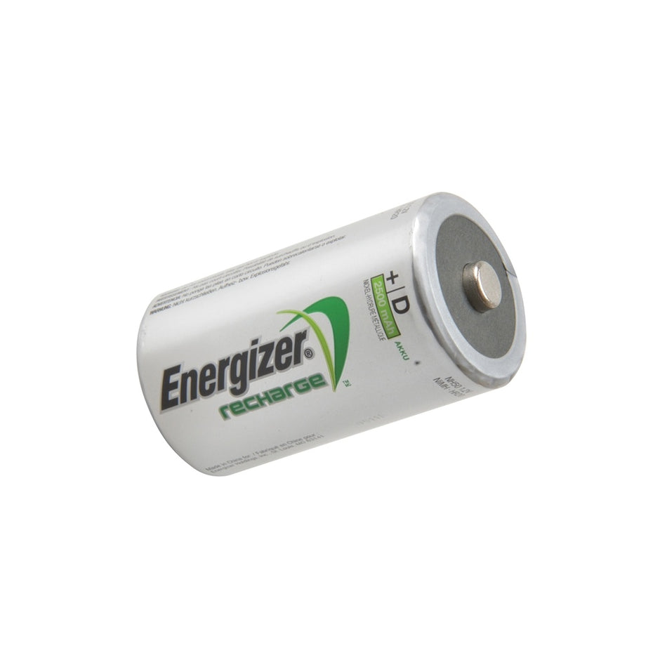 Energizer D Cell Rechargeable Power Plus Batteries RD2500 mAh Pack of 2
