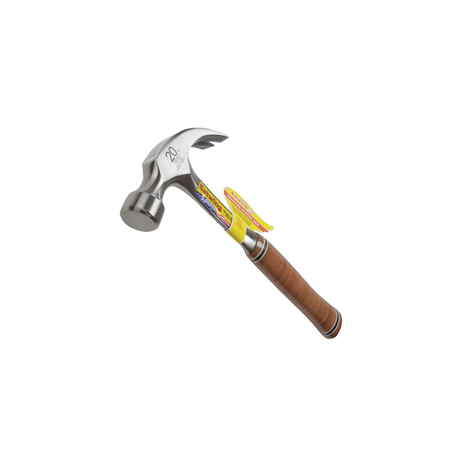 Estwing E20C Curved Claw Hammer - Leather Grip 560g (20oz)