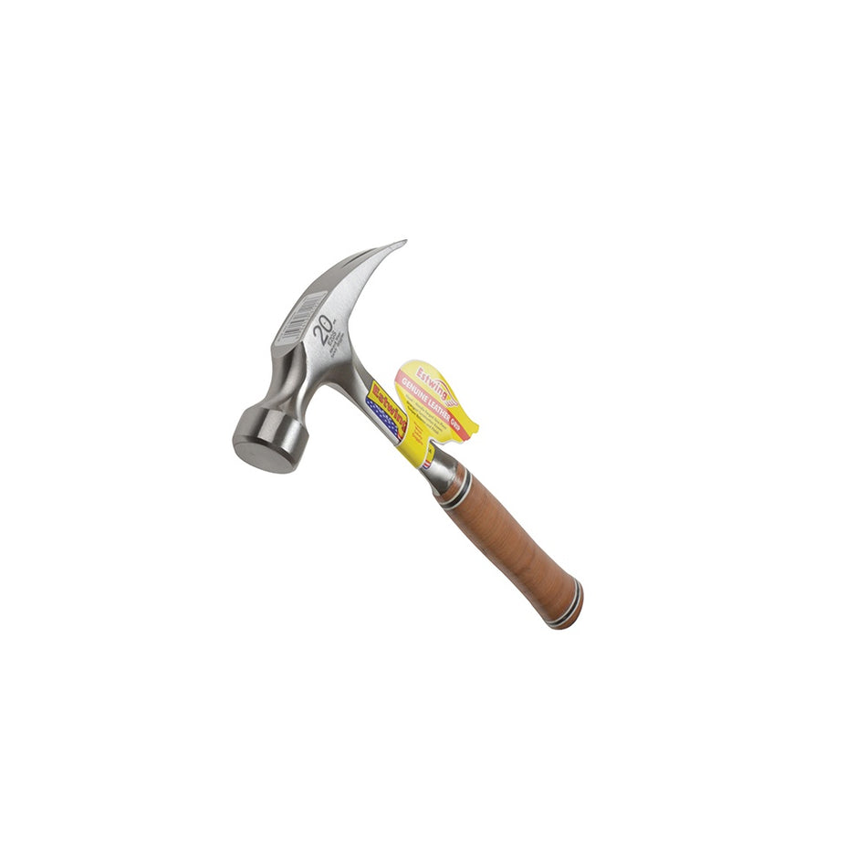 Estwing E20S Straight Claw Hammer - Leather Grip 560g (20oz)