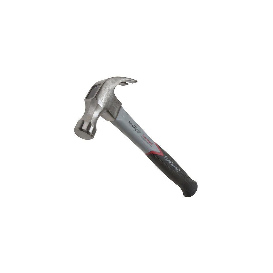 Estwing EMRF16C Surestrike Curved Claw Hammer Fibreglass Shaft 450g (16oz)