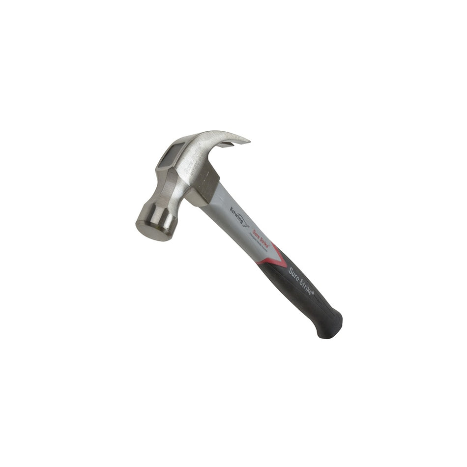 Estwing EMRF20C Surestrike Curved Claw Hammer Fibreglass Shaft 560g (20oz)