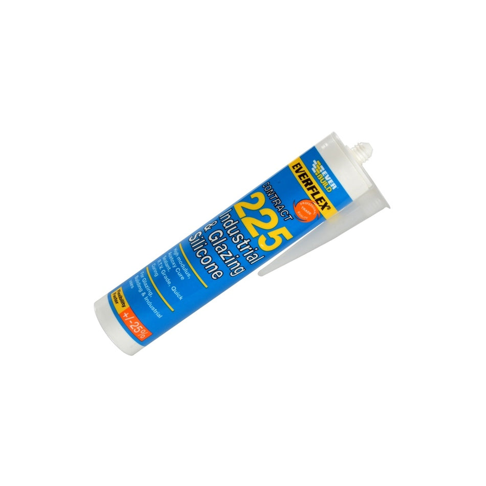 Everbuild Industrial & Glazing Silicone Translucent 310ml 225