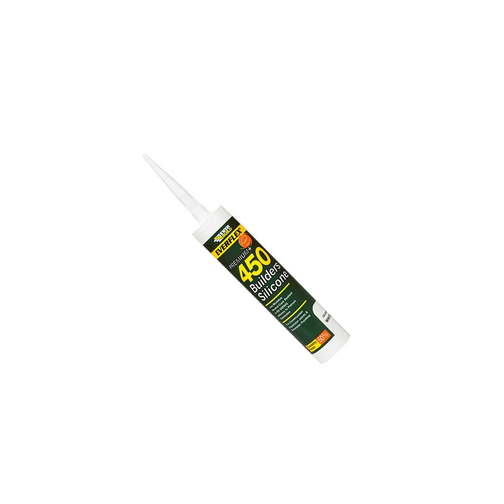 Everbuild 450 Builders Silicone Sealant Grey 310ml