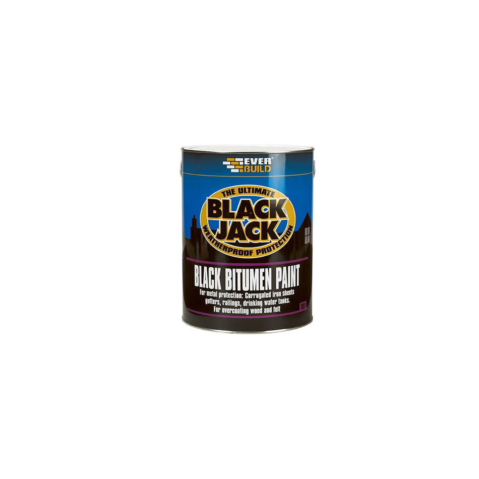 Everbuild Black Bitumen Paint 1 Litre