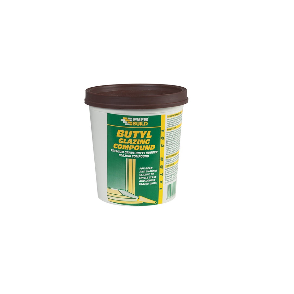 Everbuild Butyl Glazing Compound Brown 102 2kg