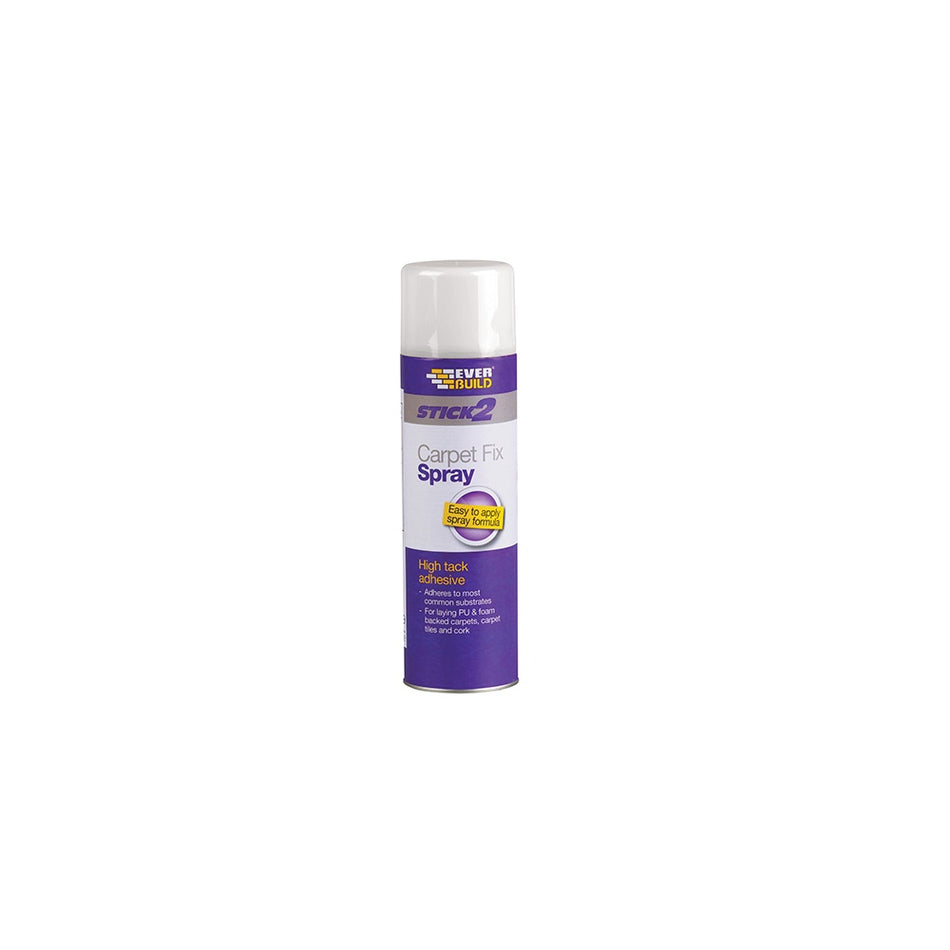 Everbuild Carpet Fix Spray Adhesive Aerosol 500ml