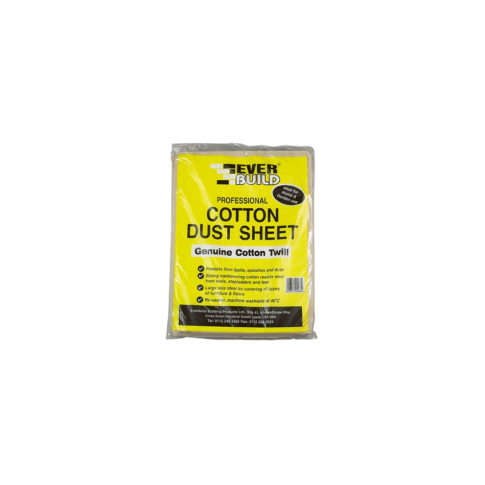 Everbuild Cotton Dust Sheet 3.6 x 2.7m