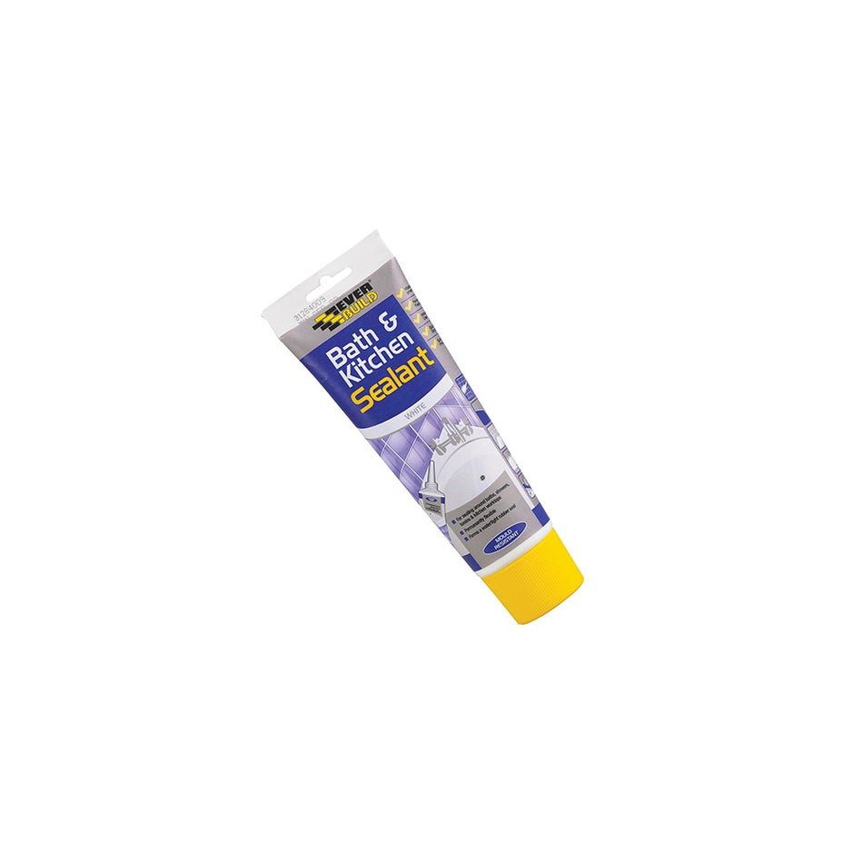 Everbuild Bathroom & Kitchen Seal White Easi Squeeze 200ml
