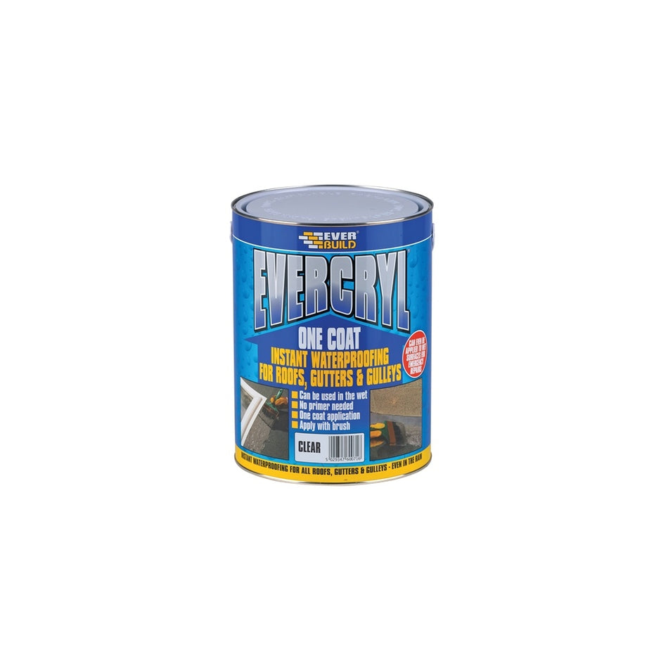 Everbuild Evercryl One Coat Compound Clear 5kg